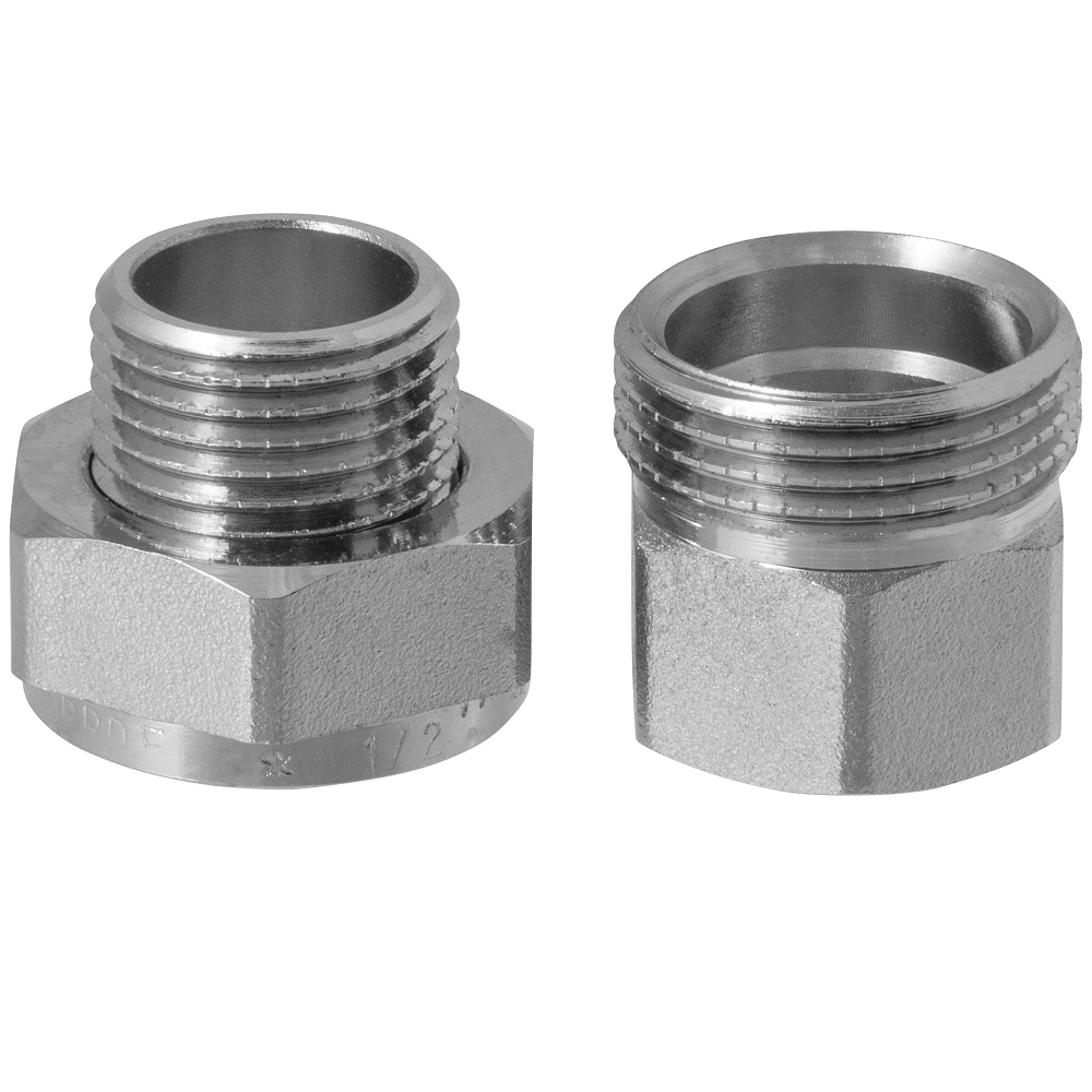 Сгон прямой американка MASTERPROF 1/2" НР-ВР латунь никелированная