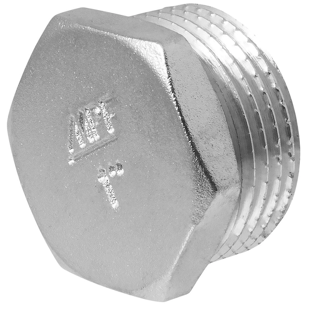 Пробка MASTERPROF 1" НР латунь никелированная