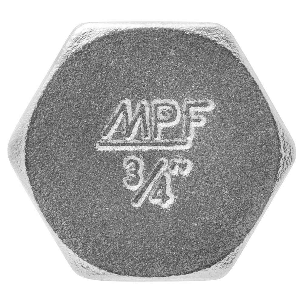 Заглушка MASTERPROF 3/4" ВР латунь никелированная