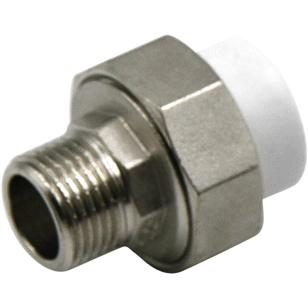 Муфта комбинированная разъемная PP-R d20х1/2" НР РОСТЕРМ