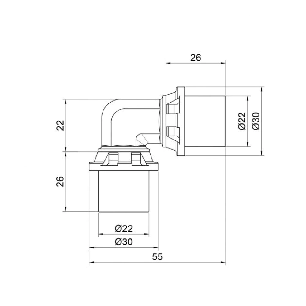Колено-пресс SEMPITER ICMA 90 D 20