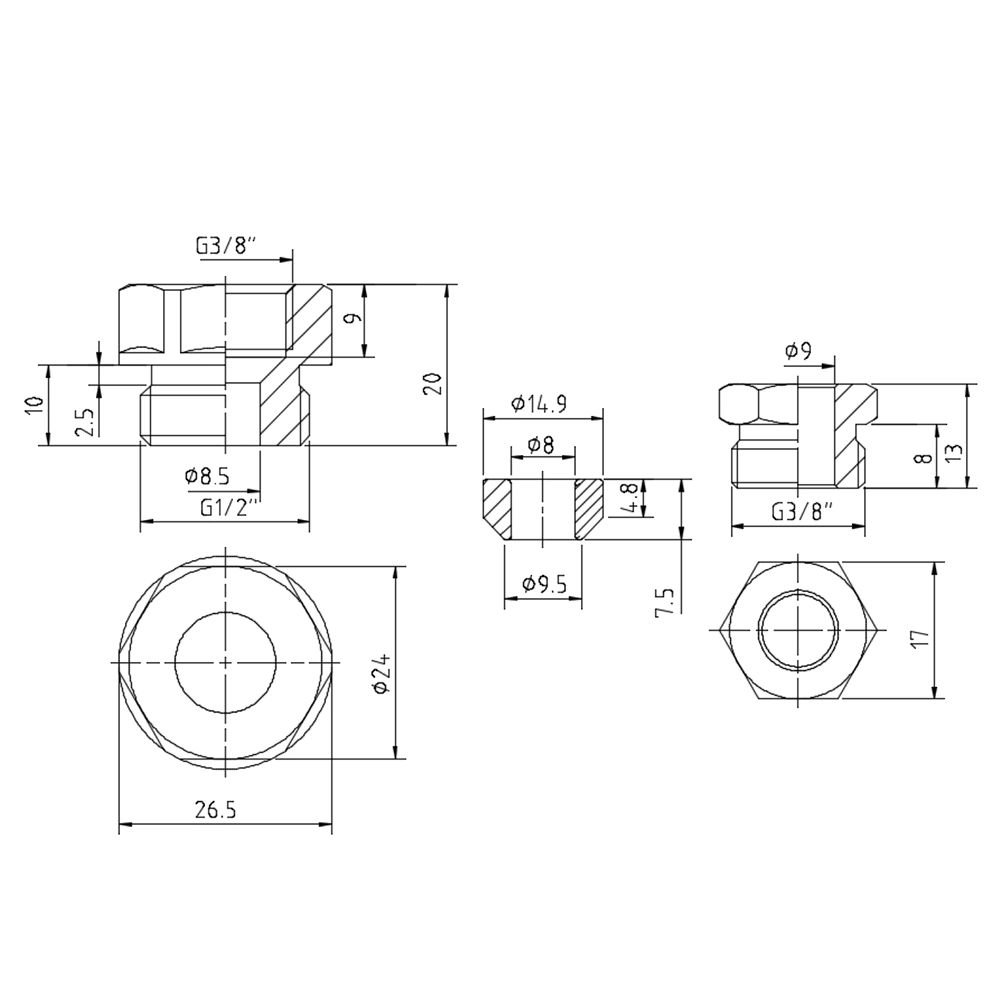 Муфта для греющего кабеля 1/2" VALTEC