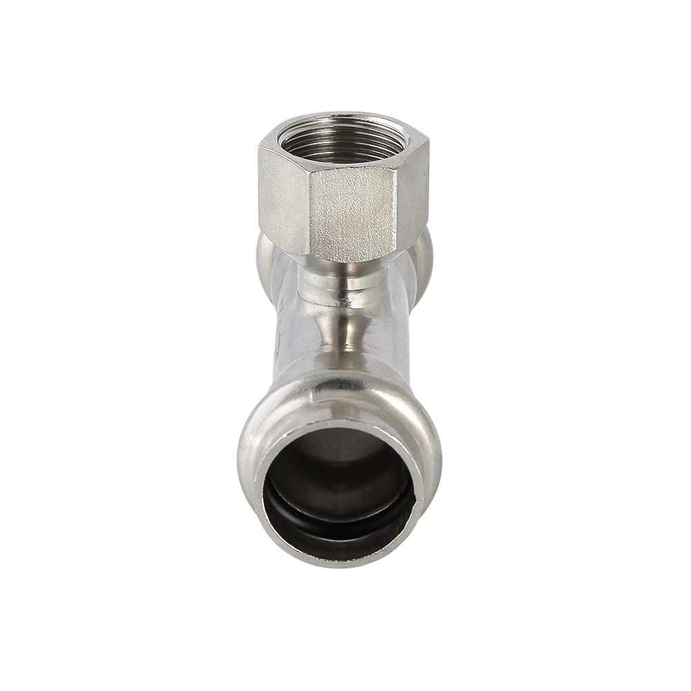 Тройник из нержавеющей стали 22x1/2" РВ Valtec