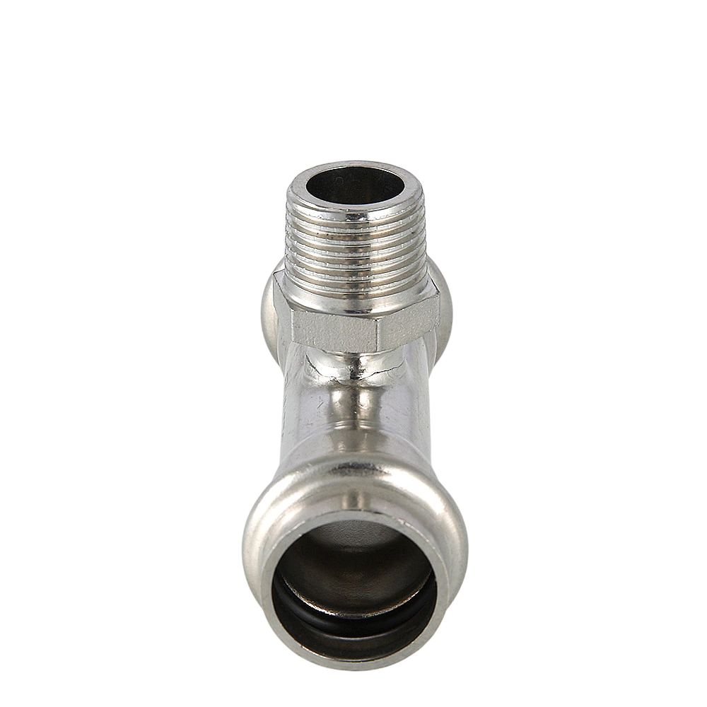 Тройник из нержавеющей стали 22x3/4" РН Valtec
