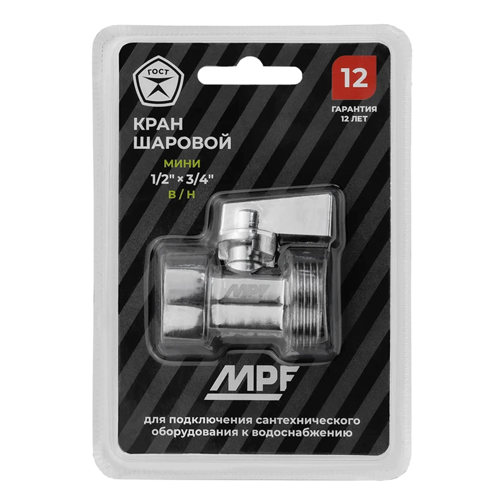 Кран-мини MASTERPROF 1/2х3/4" РВ-РН