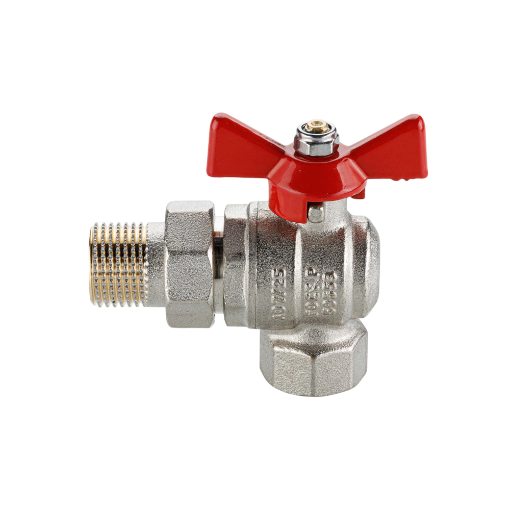Кран шаровой угловой с полусгоном 1/2'' РВ-РН ГОСТ VALTEC