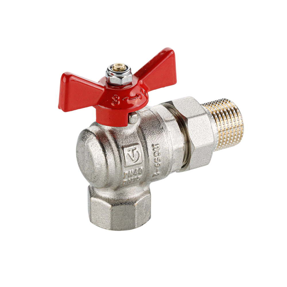 Кран шаровой угловой с полусгоном 1/2'' РВ-РН ГОСТ VALTEC
