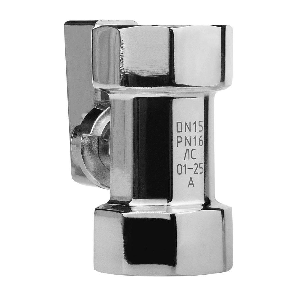 Кран-мини 1/2" РВ-РВ хром латунь MASTERPROF