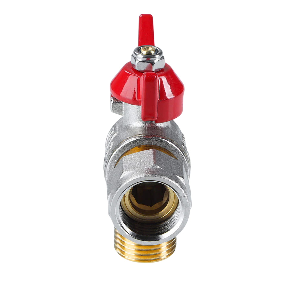 Кран шаровый угловой 1/2'' РВ-РН с накидной гайкой VALTEC