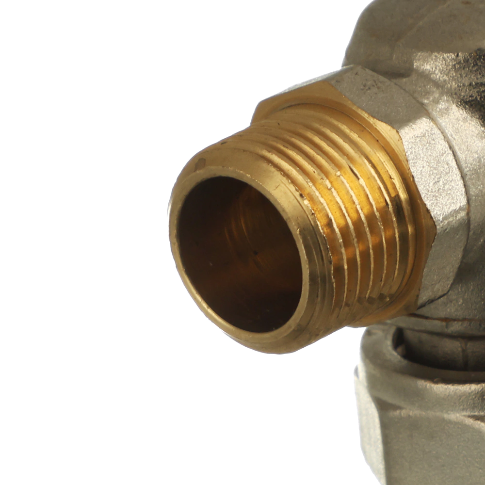 Кран шаровый VALTEC 1/2"х3/4" РВ-НР угловой с накидной гайкой, бабочка