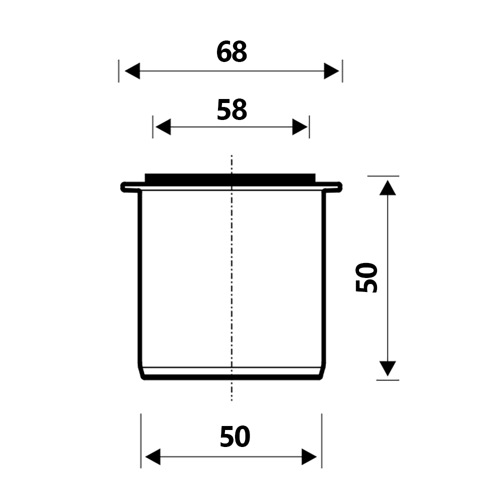 Редукция канализационная с бесшумной на стандарт d58/50 мм Skolan Ostendorf