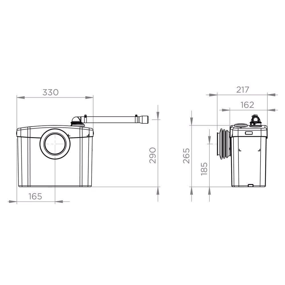 Насос-измельчитель SFA Sanibroyeur для унитаза