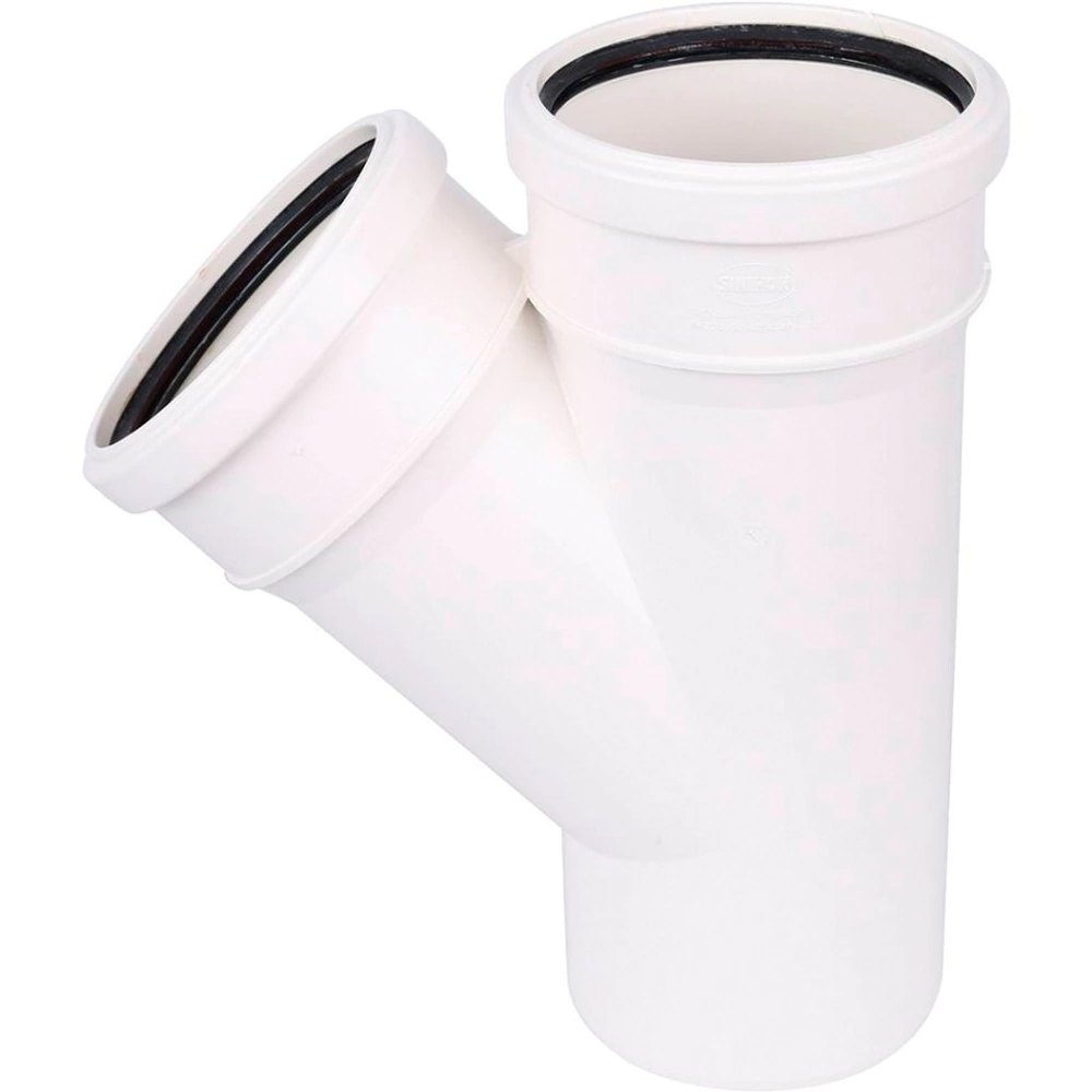 Тройник канализационный СИНИКОН с шумопоглощением 110/110 мм угол 45°