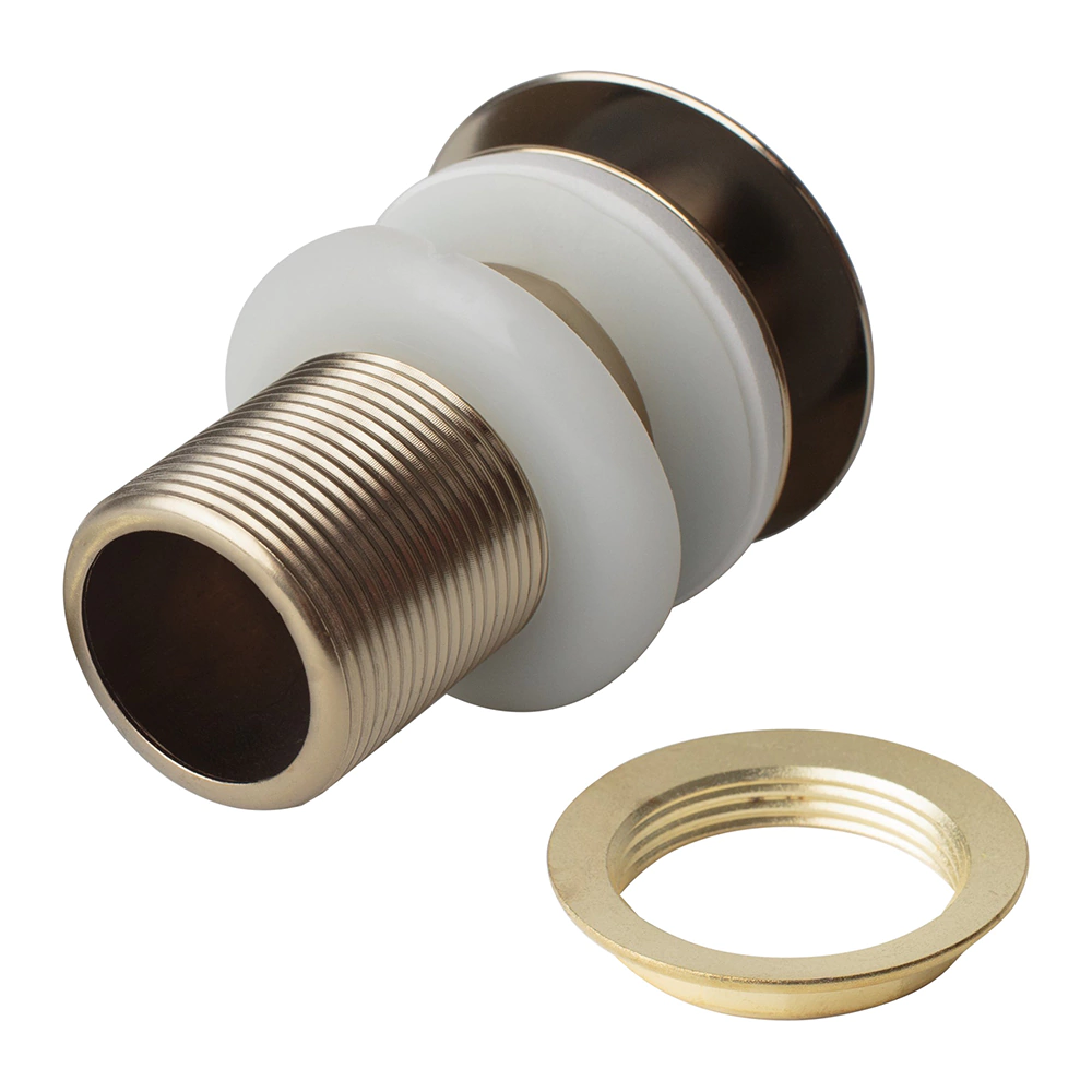 Выпуск для раковина Esko Клик-Клак с переливом золото