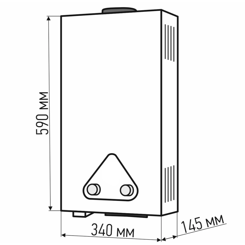 Колонка газовая 10 л/мин 20 кВт Oasis Eco