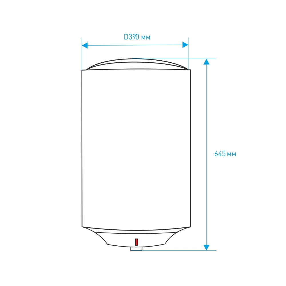 Водонагреватель накопительный HEC ES50V-HE1 1,75 кВт 50 л