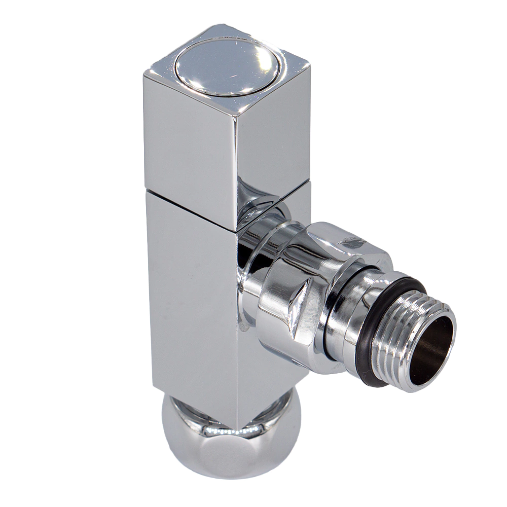 Вентиль угловой для полотенцесушителя квадрат РН-РВ 1/2"х3/4" хром СТМ