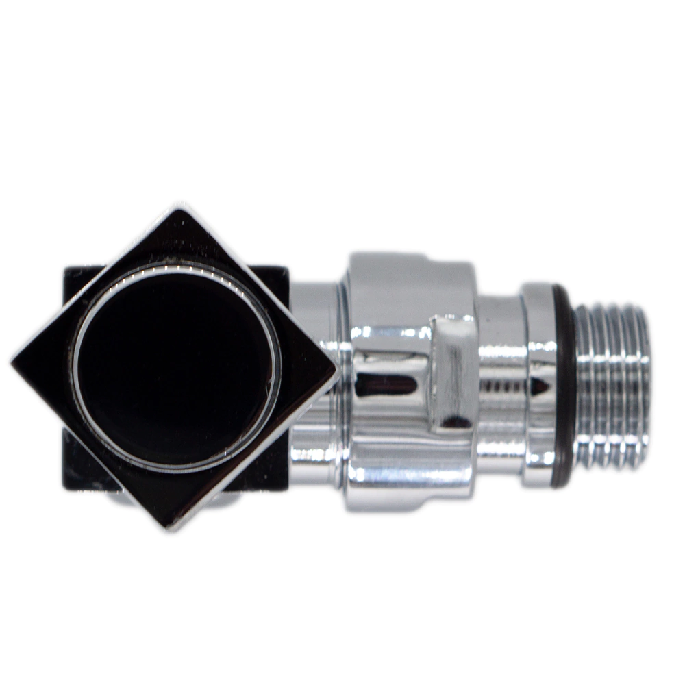 Вентиль угловой для полотенцесушителя квадрат РН-РВ 1/2"х3/4" хром СТМ