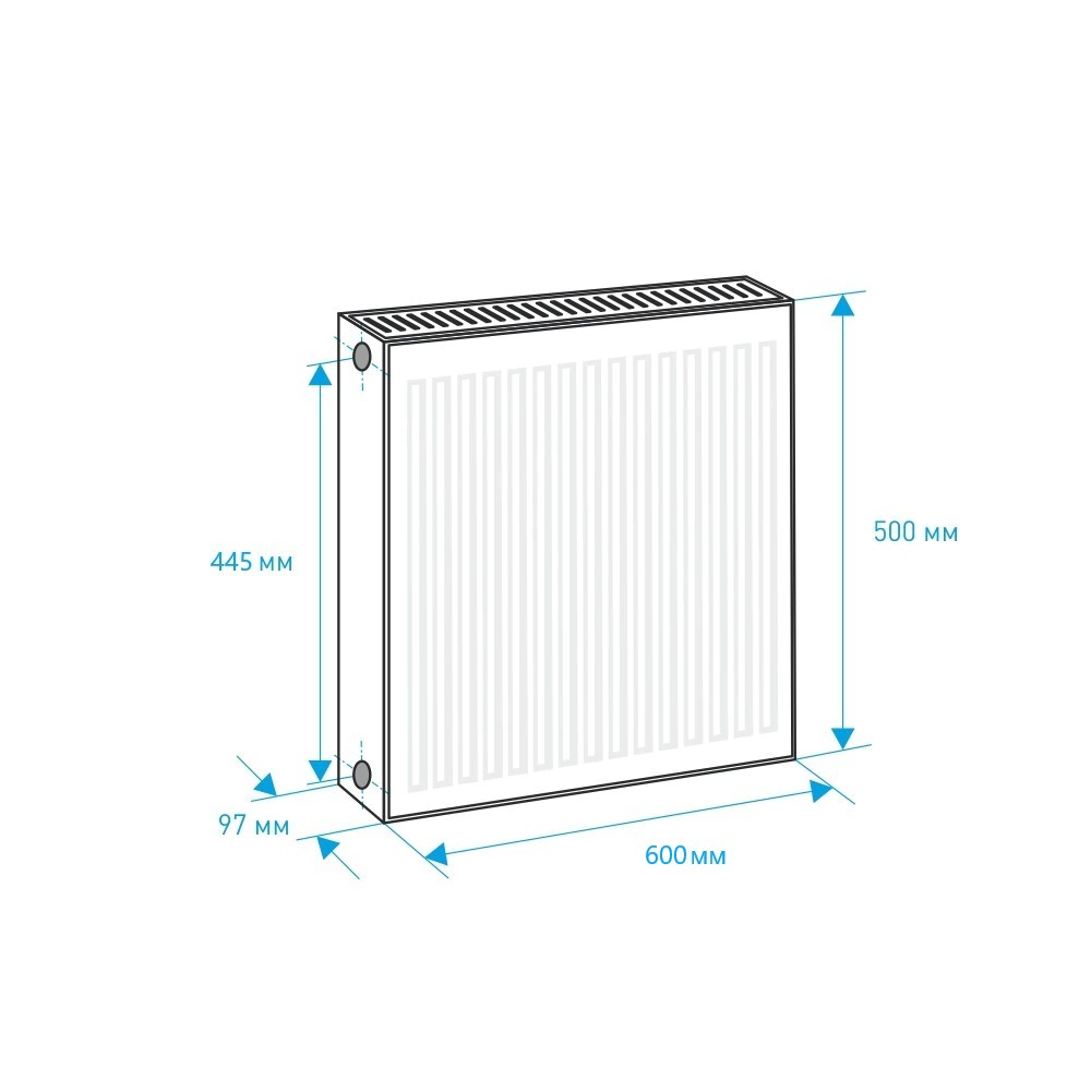 Радиатор стальной панельный Royal Thermo Ventil Compact VC22 500х600 мм белый