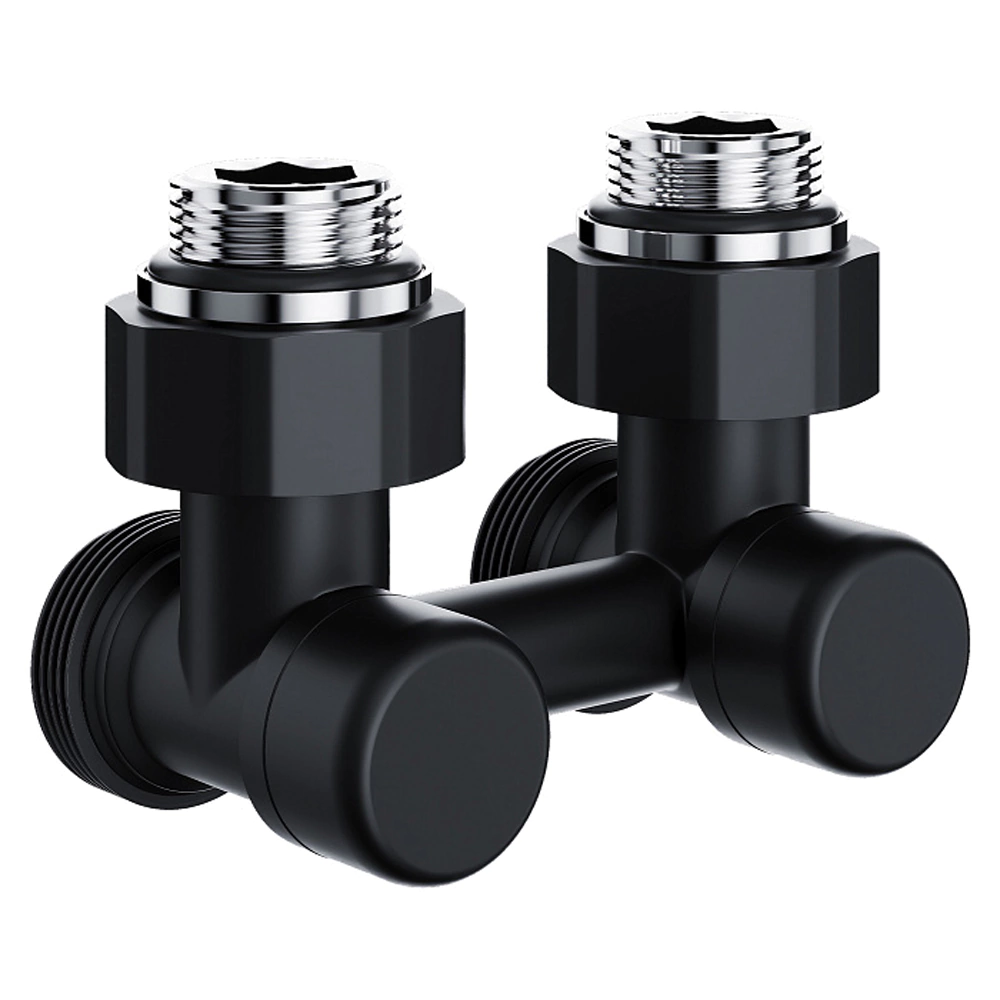 Узел нижнего подключения Royal Thermo Design угловой 1/2"х3/4" черный