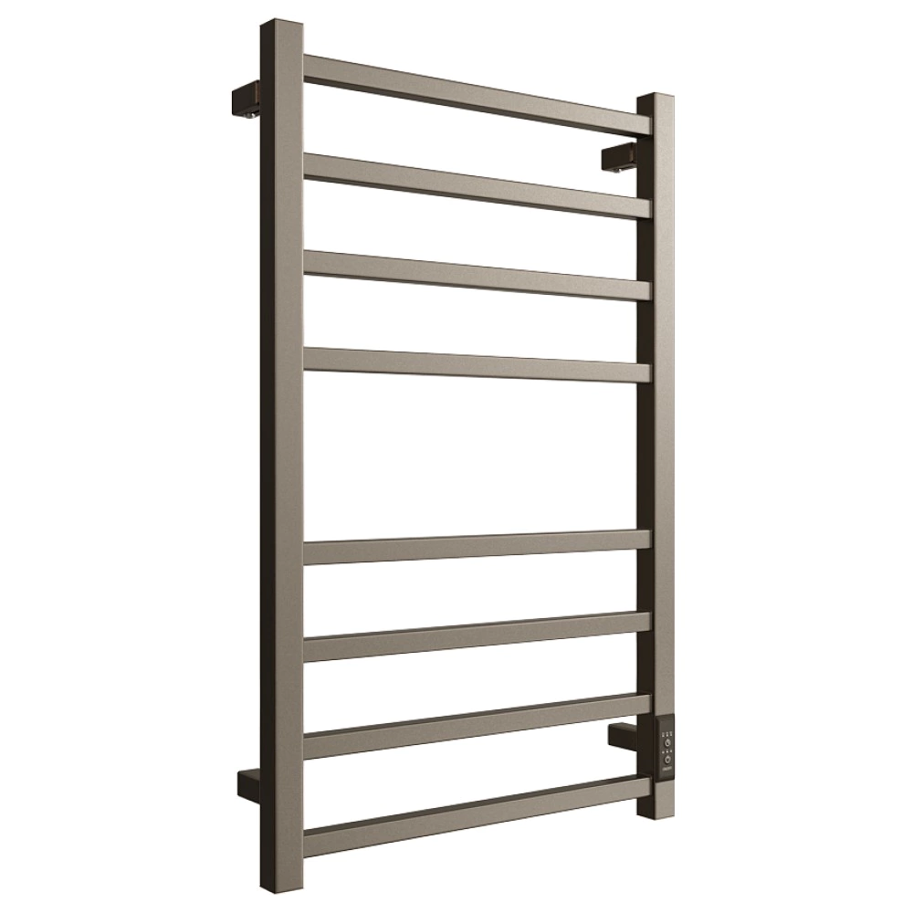 Полотенцесушитель электрический ДВИН L plaza neo 800х500 мм оружейная сталь