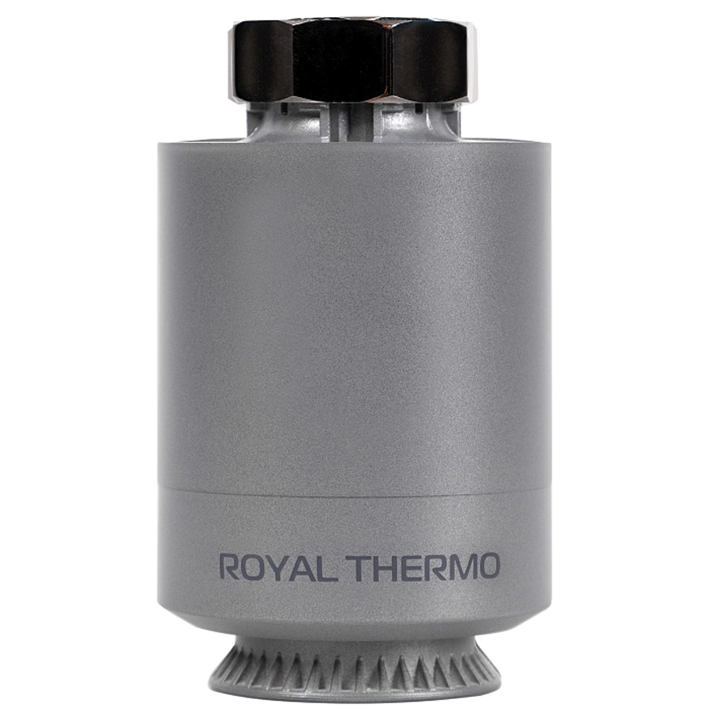 Головка термостатическая электронная Royal Thermo M30x1,5 Smart Heat серебристый