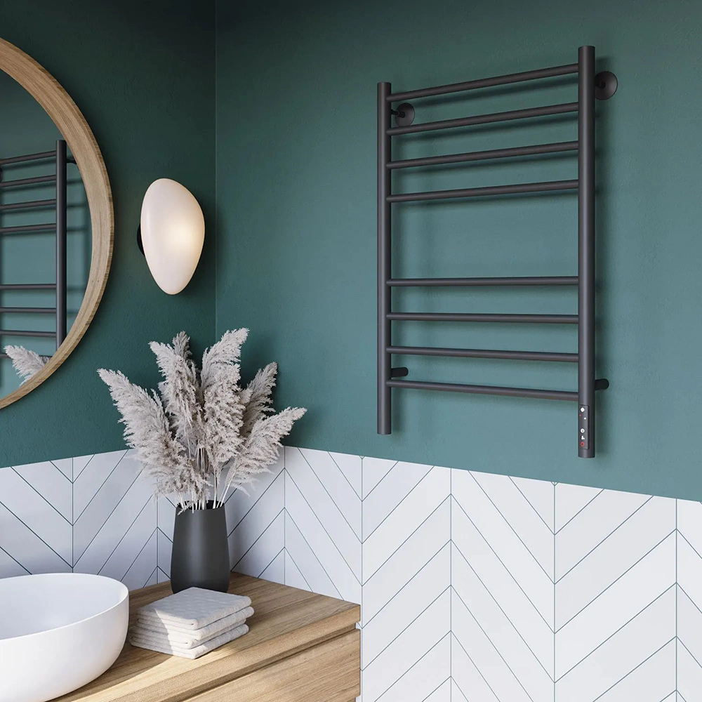 Полотенцесушитель электрический TERMINUS Аврора П8 500х800 мм черный матовый