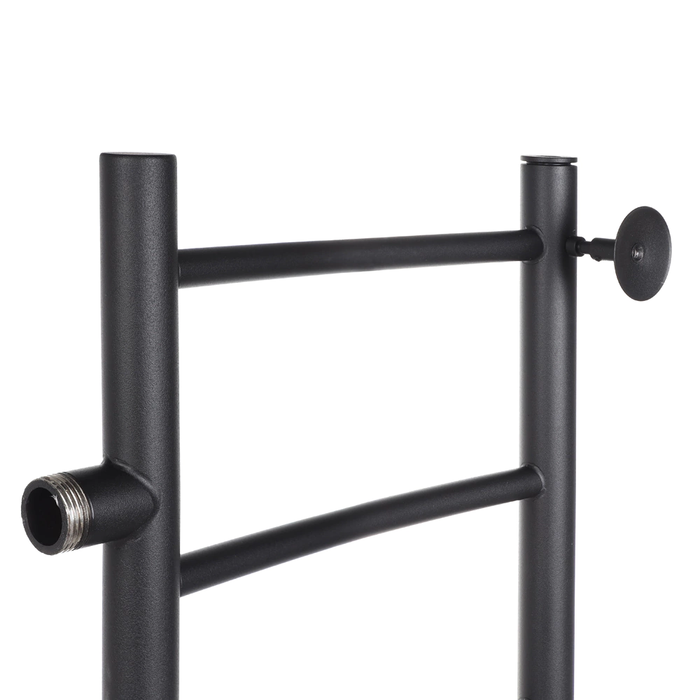 Полотенцесушитель водяной АРГО Классик 300х800 мм нержавеющая сталь черный