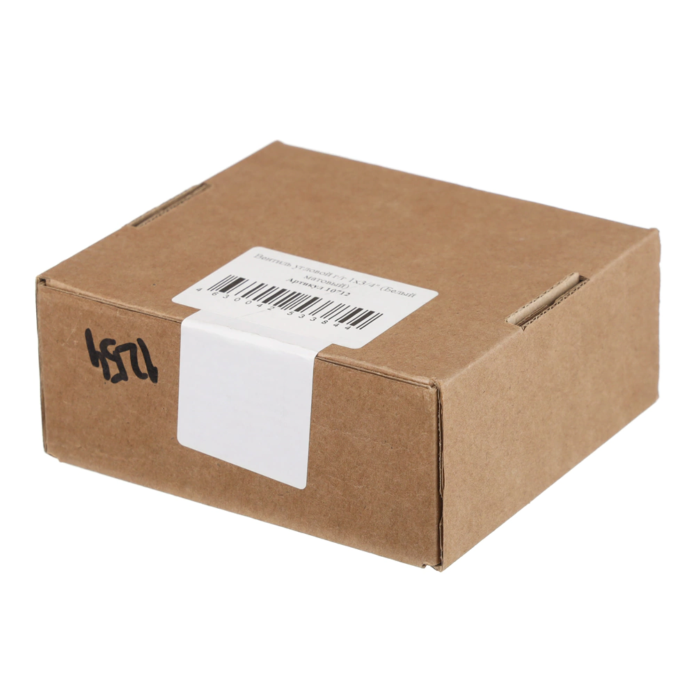 Вентиль для полотенцесушителя угловой 1"х3/4" РВ-РВ белый АРГО 2 шт