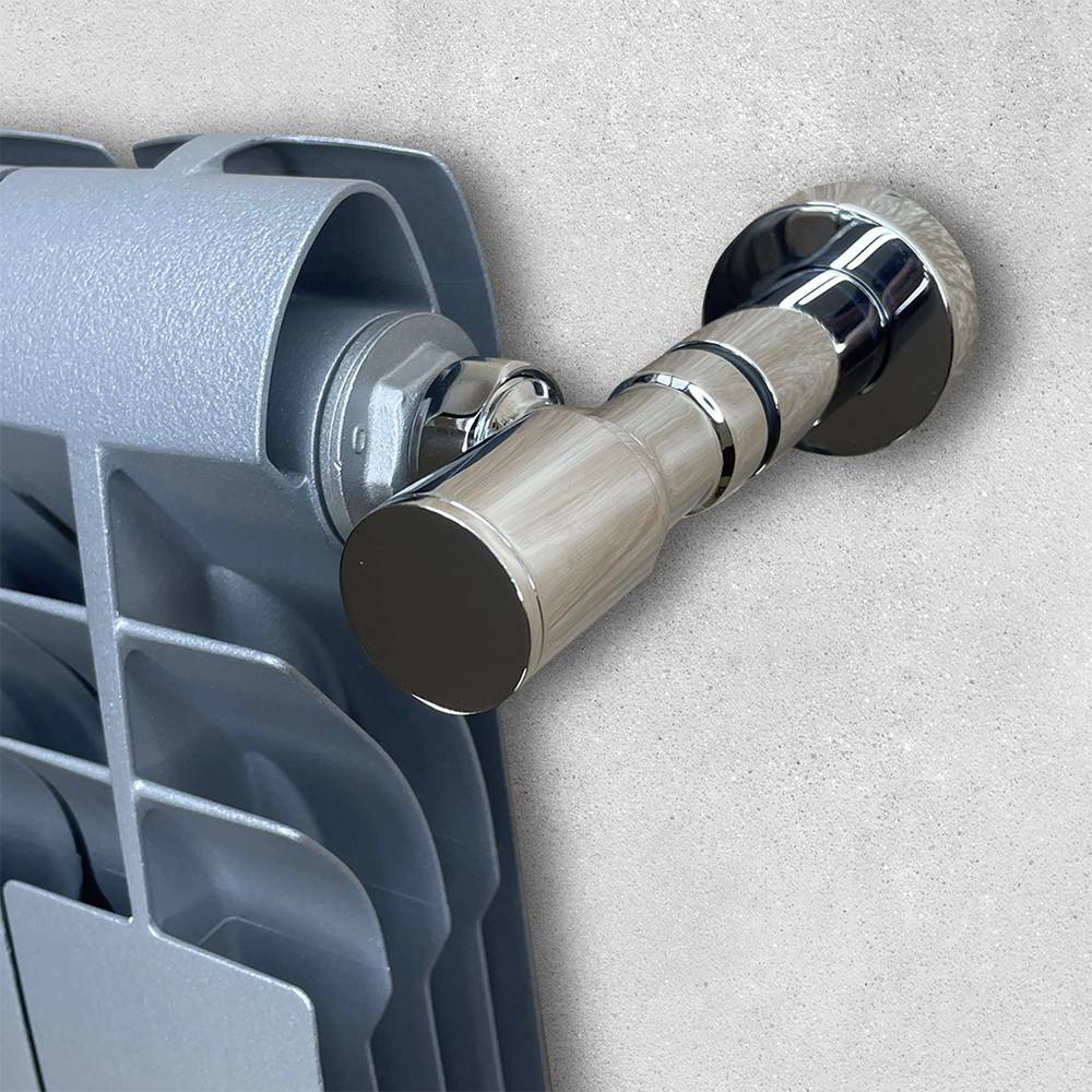 Комплект вентилей для подключения радиатора 1/2" угловой хром VIVALDO