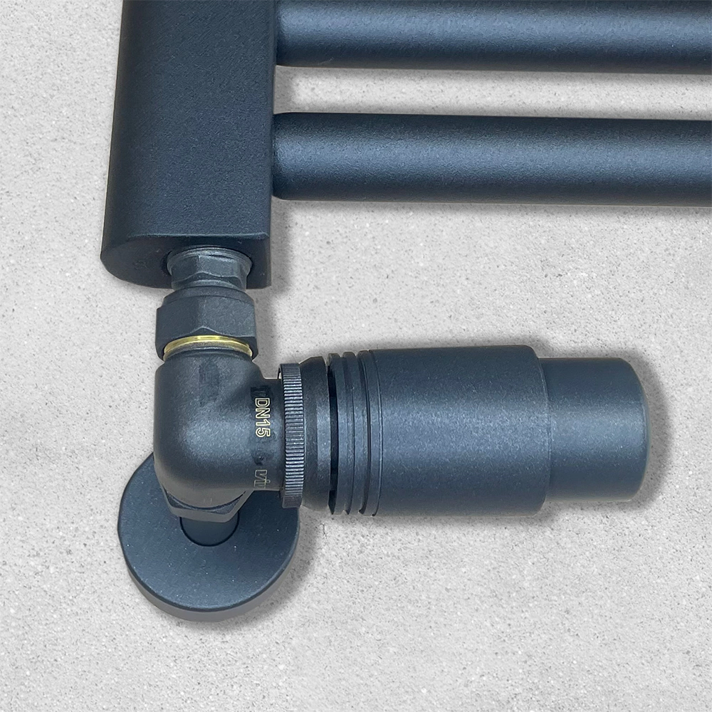 Комплект термостатический осевой 1/2" антрацит VIVALDO