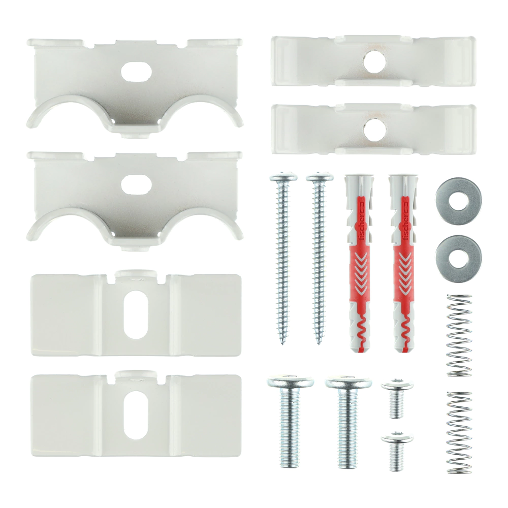 Радиатор стальной трубчатый 1800х368 мм 8 секций нижнее подключение белый Rifar TUBOG