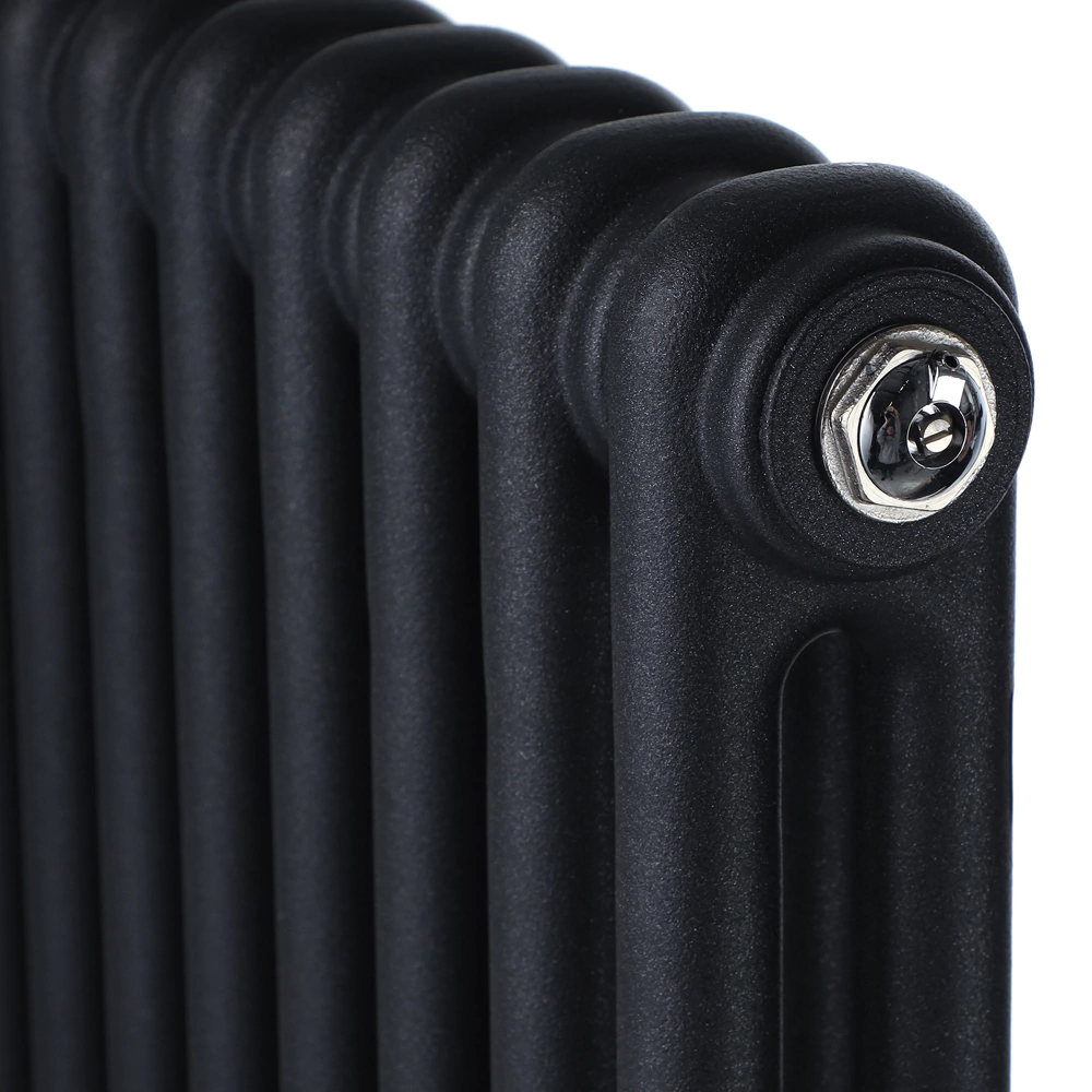 Радиатор стальной трубчатый 1800х368 мм 8 секций нижнее подключение антрацит Rifar TUBOG