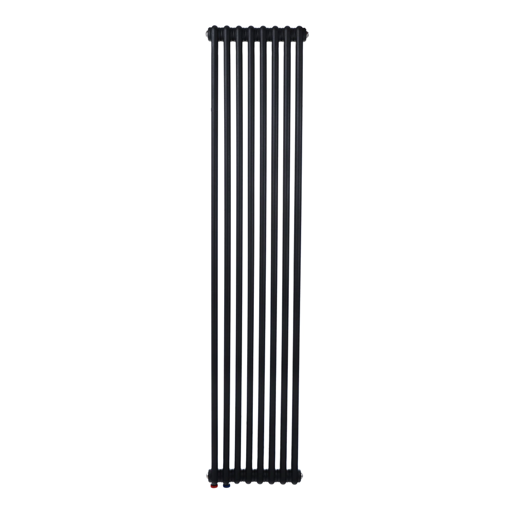 Радиатор стальной трубчатый 1800х368 мм 8 секций нижнее подключение антрацит Rifar TUBOG
