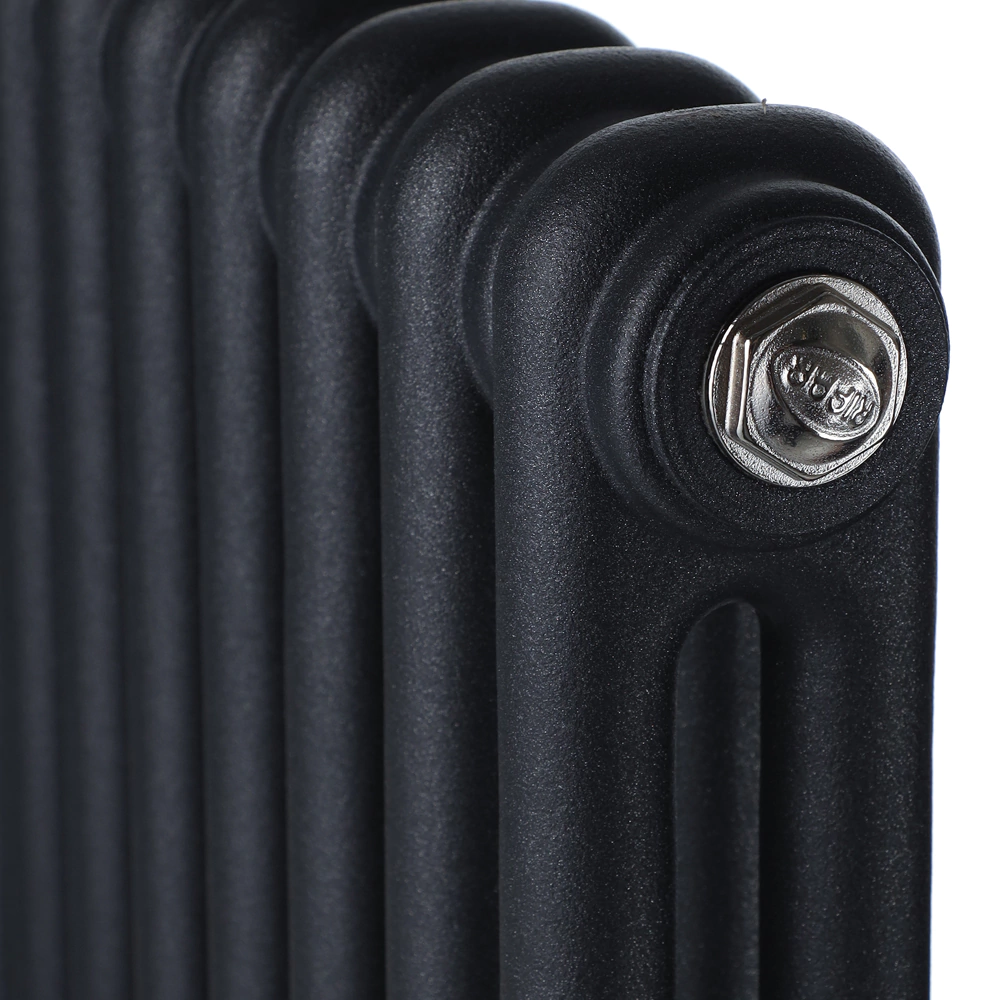 Радиатор стальной трубчатый 1800х368 мм 8 секций нижнее подключение антрацит Rifar TUBOG