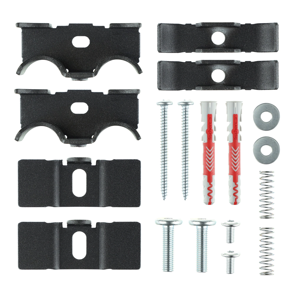 Радиатор стальной трубчатый 1800х368 мм 8 секций нижнее подключение антрацит Rifar TUBOG