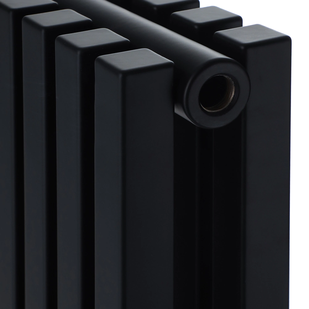 Радиатор стальной трубчатый 1800х365 мм 8 секций нижнее подключение черный Royal Thermo Shift Q30