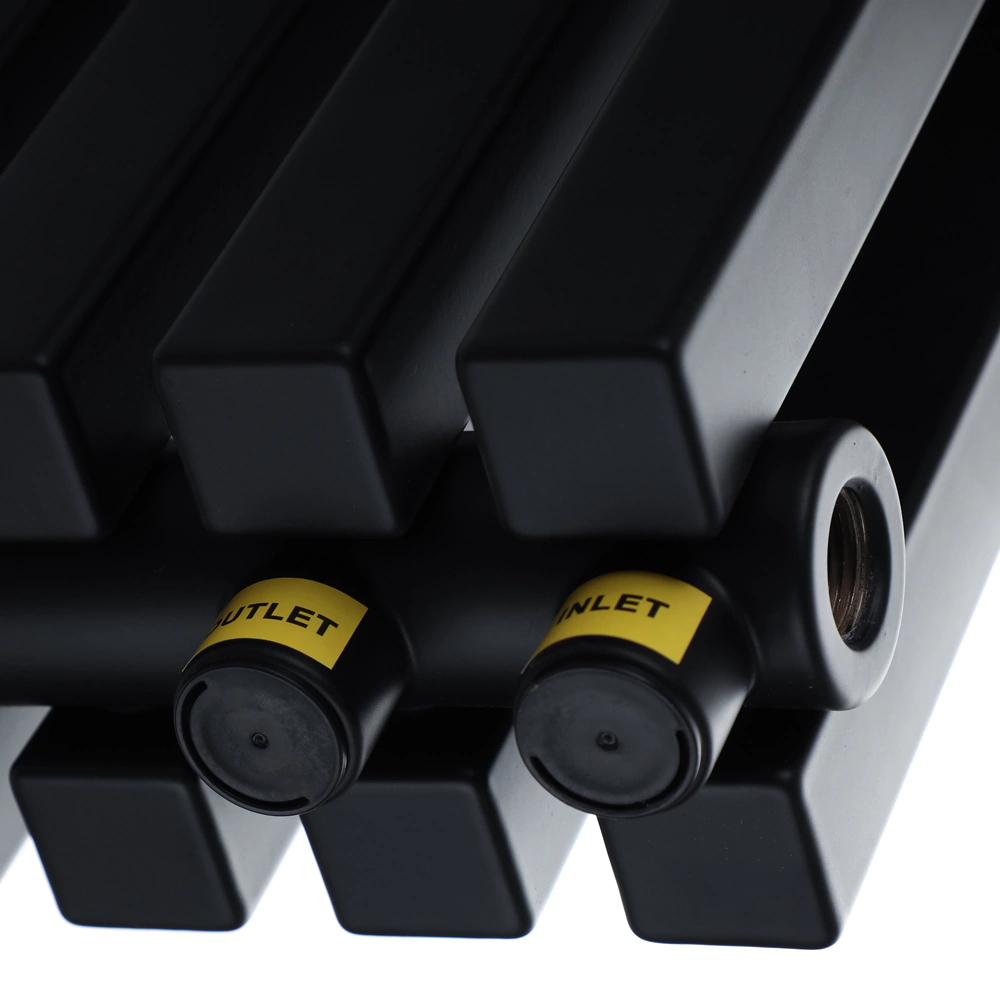 Радиатор стальной трубчатый 1800х365 мм 8 секций нижнее подключение черный Royal Thermo Shift Q30