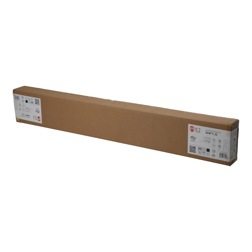 Радиатор стальной трубчатый 1800х180 мм 4 секции нижнее подключение черный Royal Thermo Shift Q30