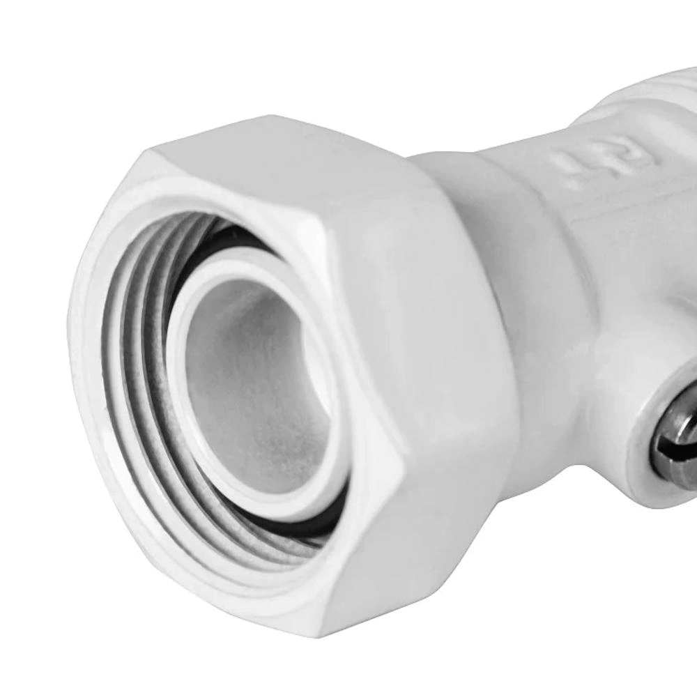 Комплект для нижнего подключения радиатора 3/4" прямой белый Royal Thermo Design