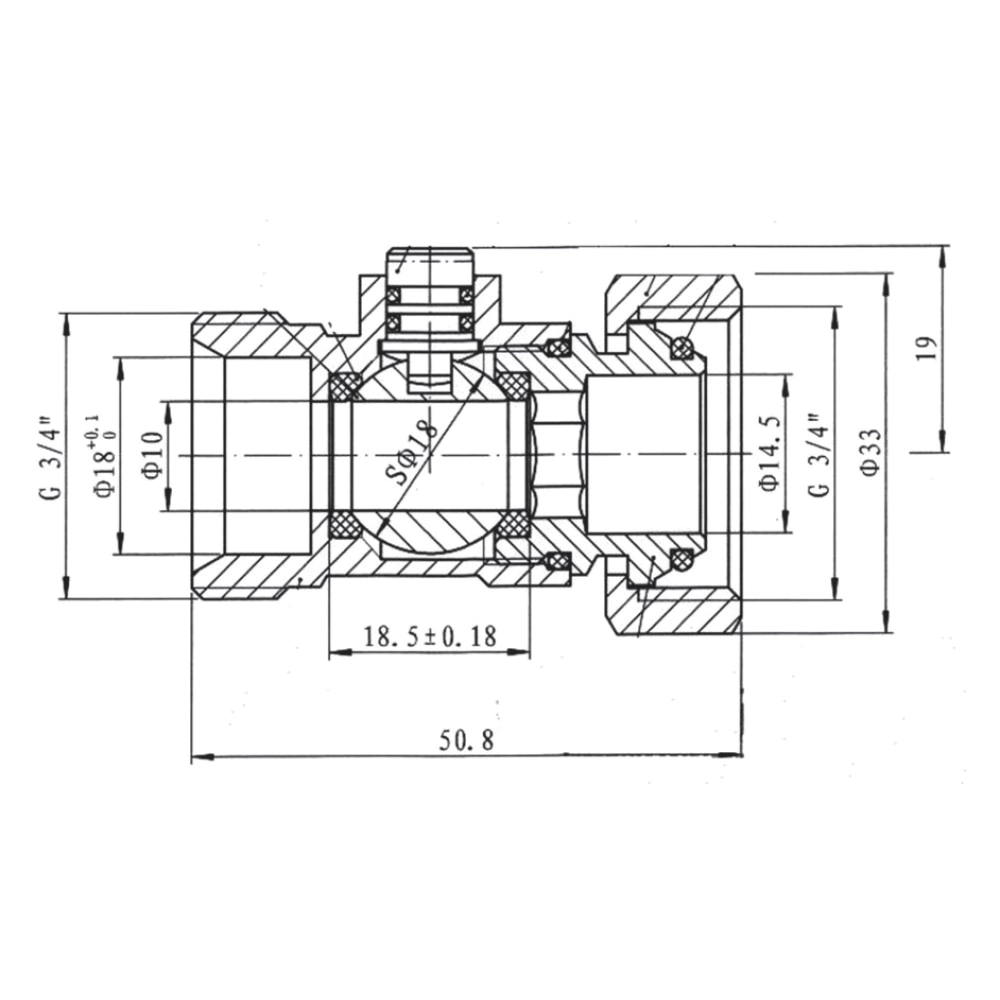 Комплект для нижнего подключения радиатора 3/4" прямой белый Royal Thermo Design
