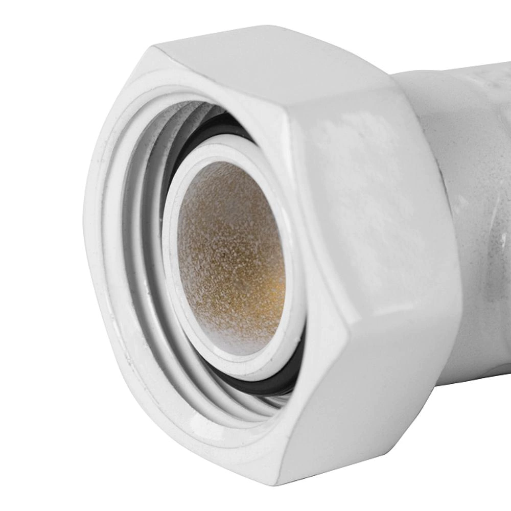 Комплект для нижнего подключения радиатора 3/4" угловой белый Royal Thermo Design