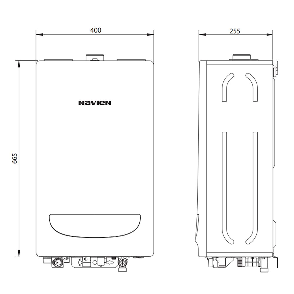 Котел газовый одноконтурный 24 кВт NAVIEN DELUXE ONE-24K OpenTherm