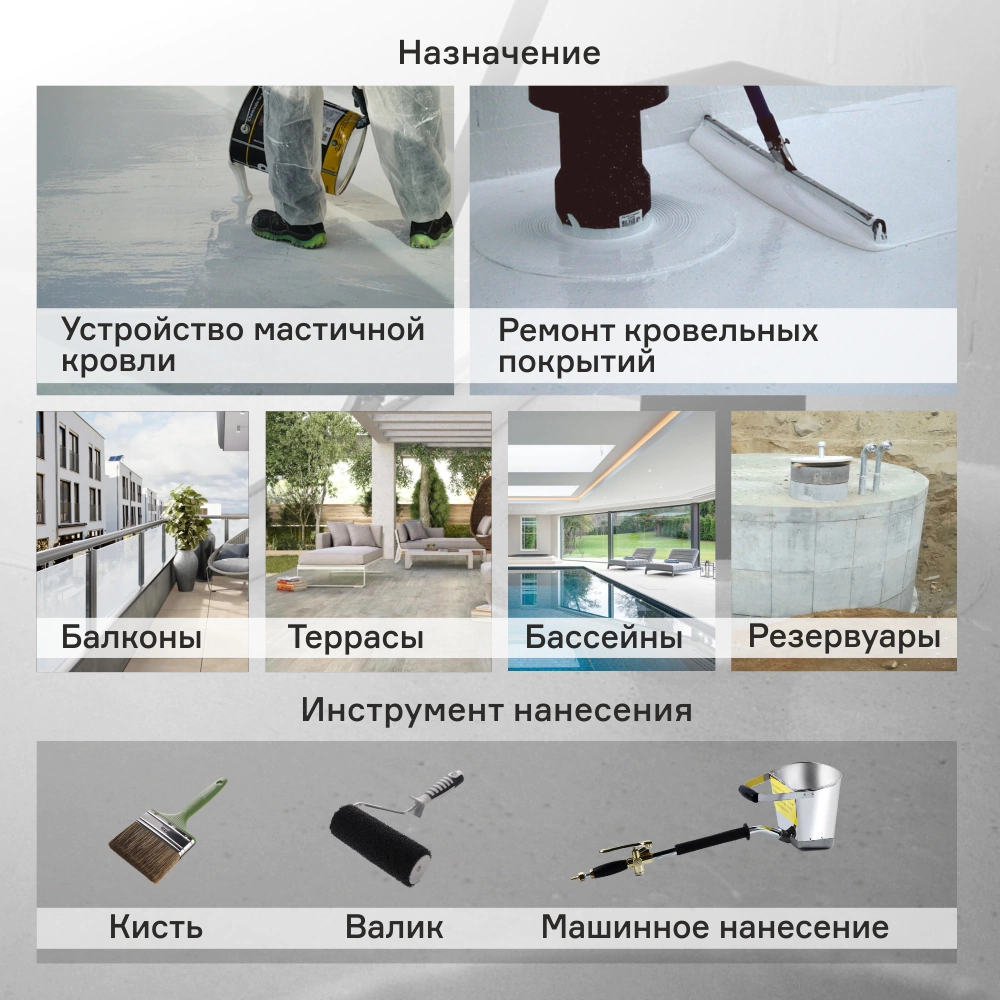 Мастика полиуретановая HYPERDESMO 1 кг серый