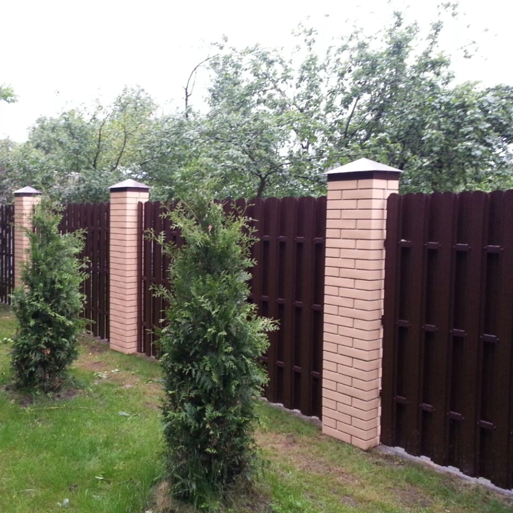 Панель столба ПИКС 296x380 мм серая