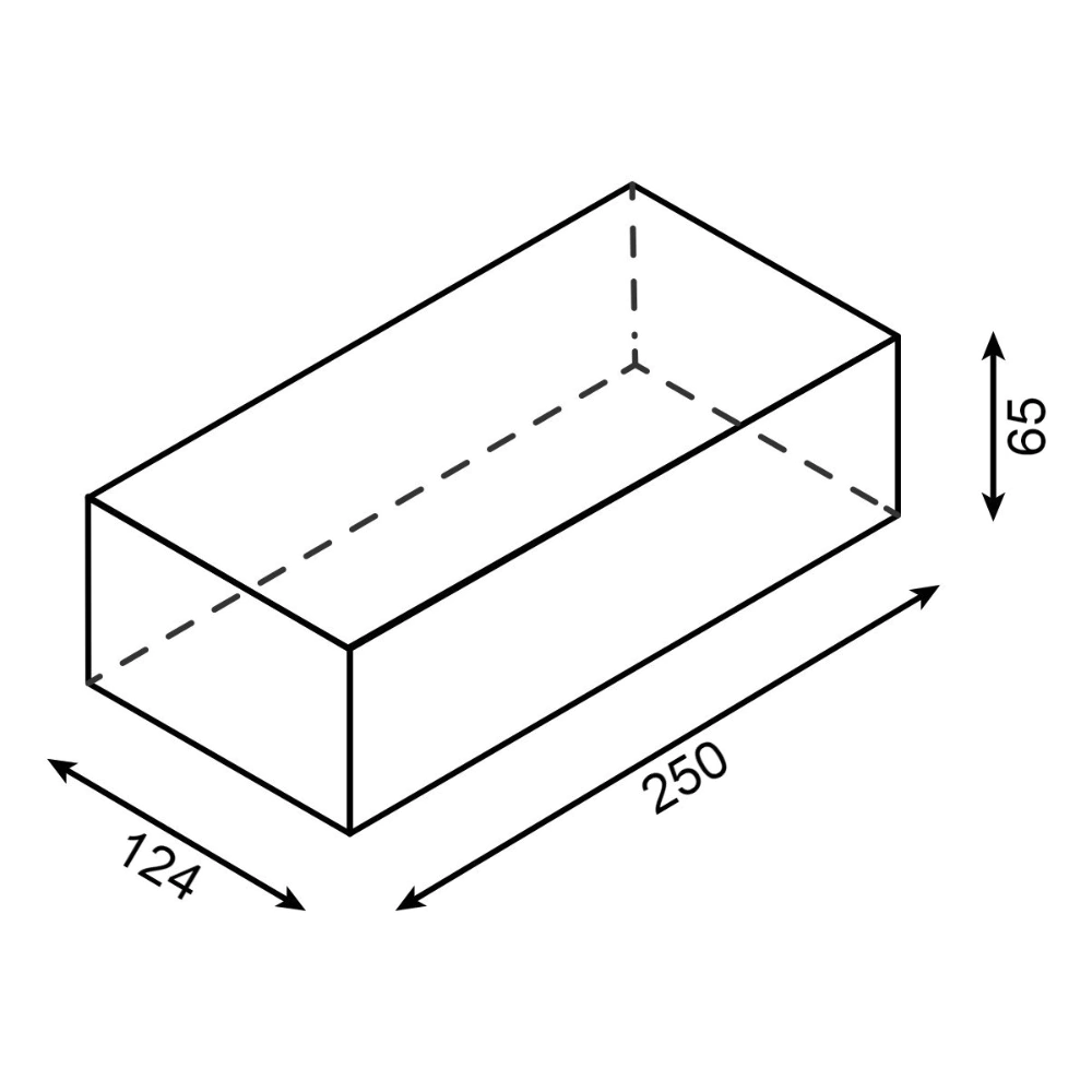 Кирпич рядовой шамотный ШБ-8 250х124х65 мм