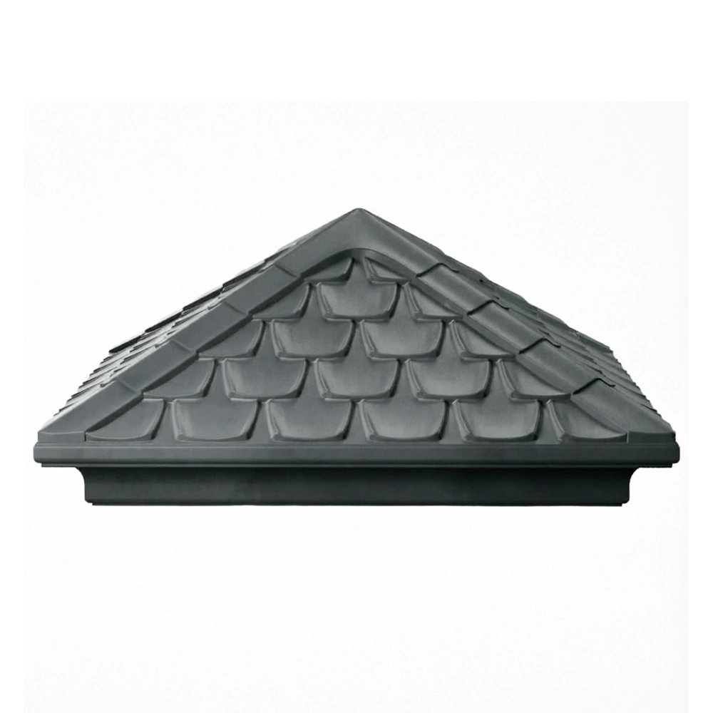 Оголовник полимеркомпозитный 450x450x170 мм серый Everest Zking