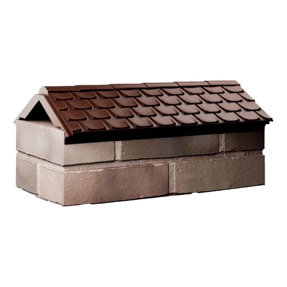 Парапет полимеркомпозитный 510x180x80 мм коричневый Everest Zking