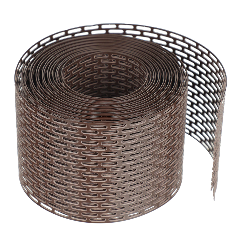 Лента вентиляционная для карниза 0,1x5 м ПВХ темно-коричневая RR 32 BORGE