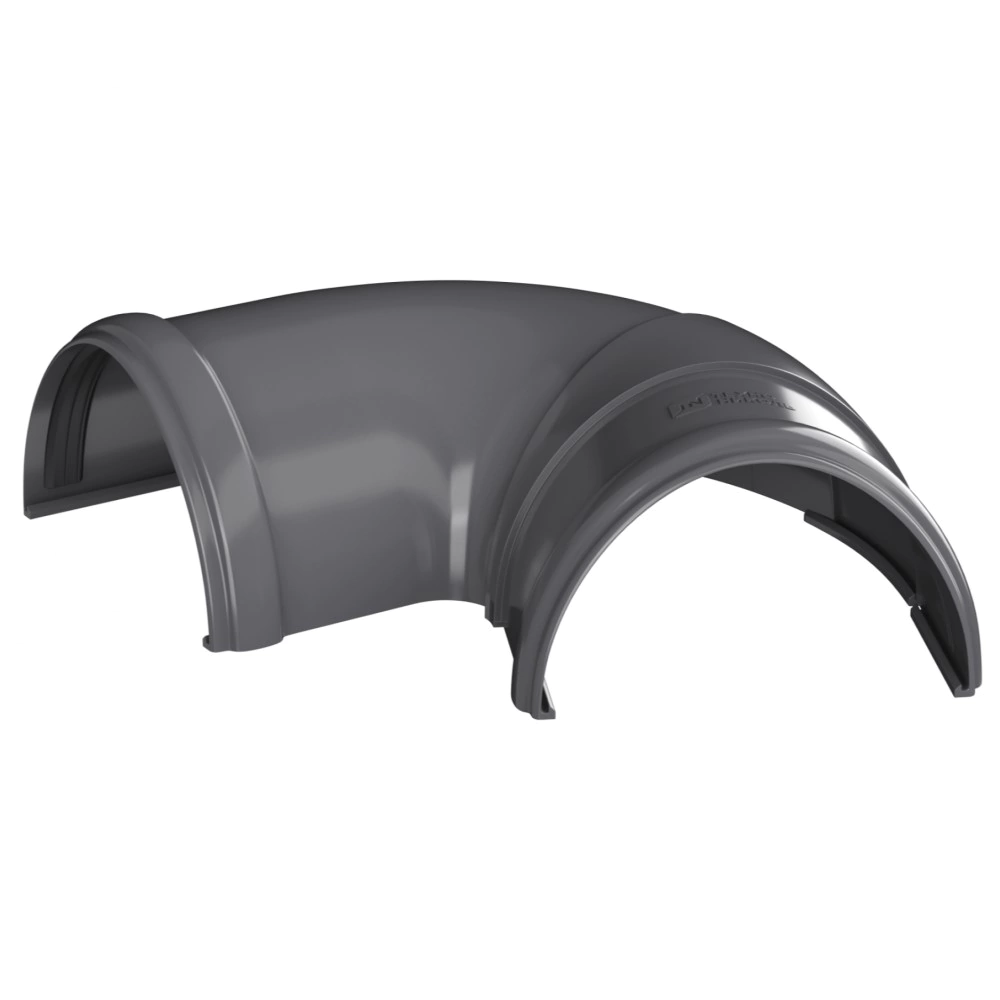 Угол желоба 125 мм 90°-150° графит RAL 7024 ТЕХНОНИКОЛЬ